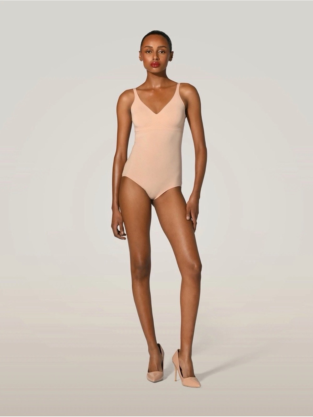 Wolford 3W Forming Body - Rosé Tan Bodysuit - Size 34